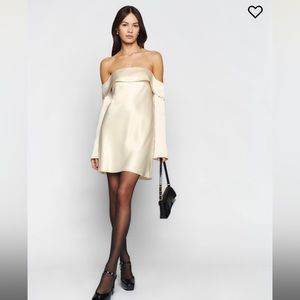 Reformation Maves Dress, Size S, Almond